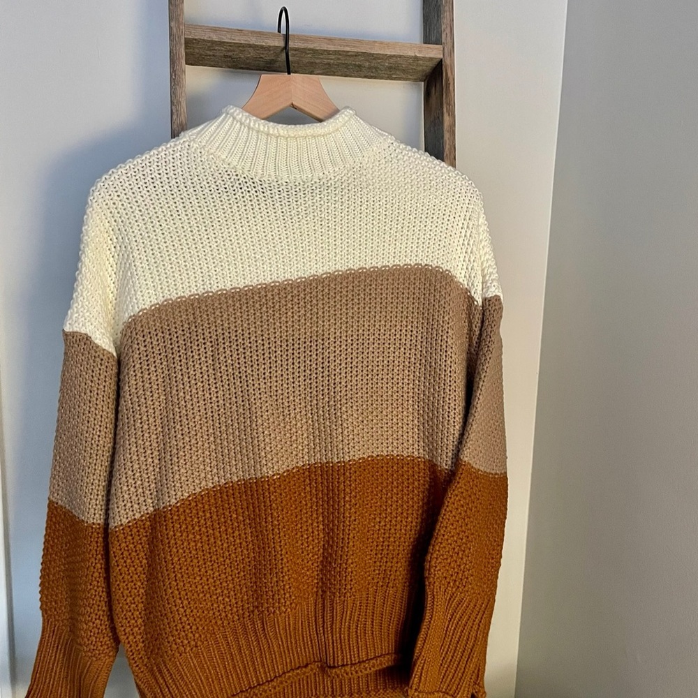 Color Block Knit Sweater